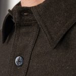Pike Brothers 1943 CPO Shirt Olive Wool - détail tissu