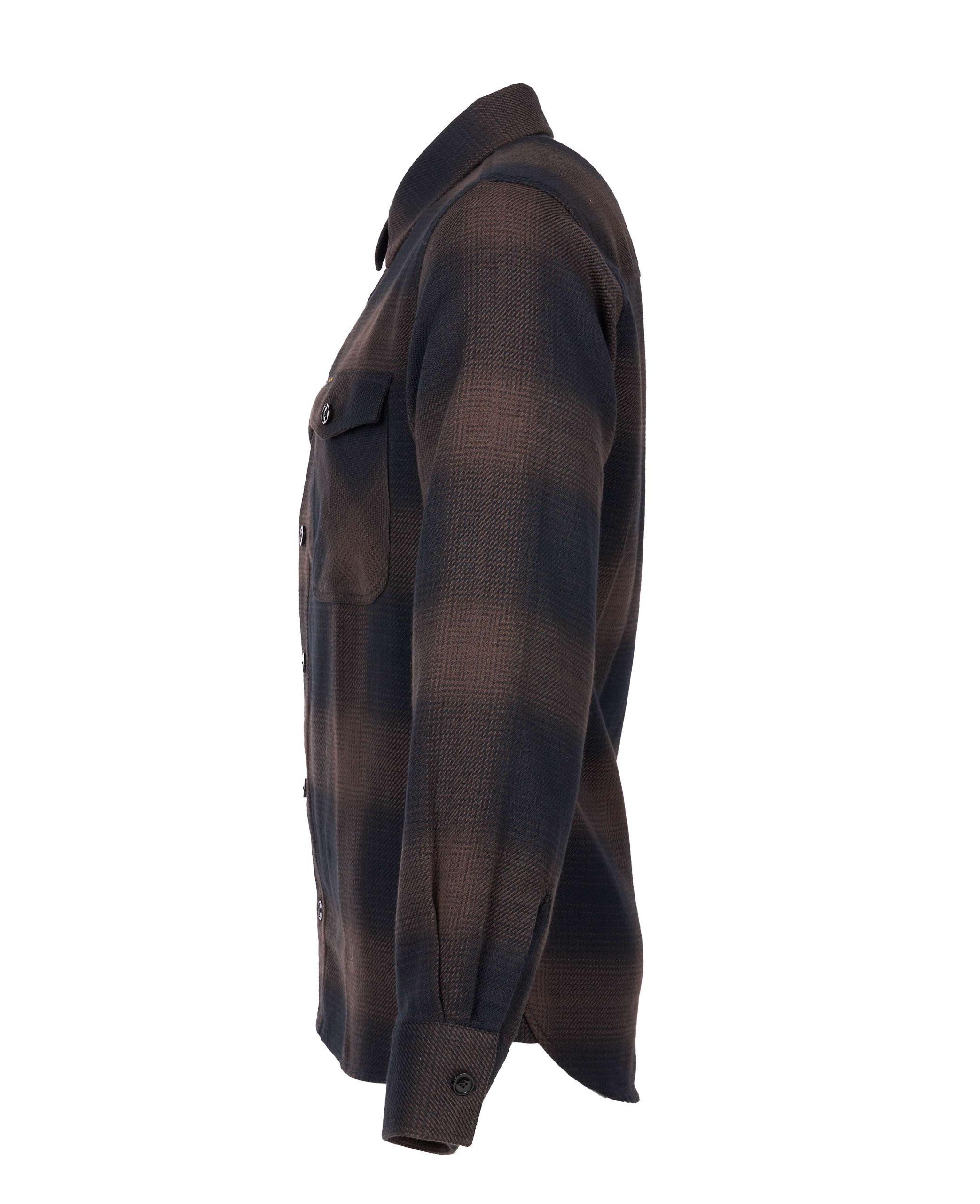 Pike Brothers 1943 CPO Shirt Kansas Brown - du00e9tail tissu