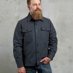 Pike Brothers 1943 CPO Shirt Grey Wool - vue face