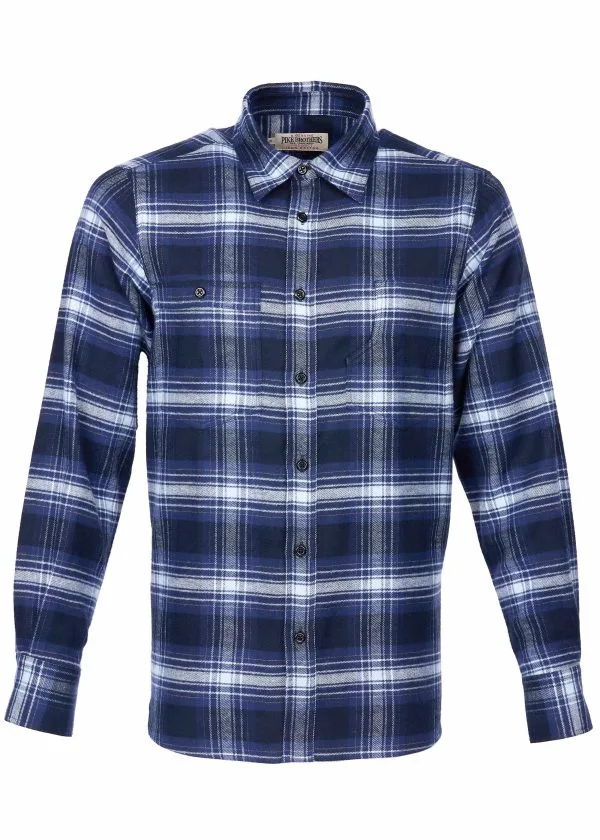 Chemise Pike Brothers 1937 Roamer Shirt Alaska Blue