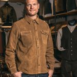 Pike Brothers 1943 CPO Shirt Mulholland Brown cuir - vue face