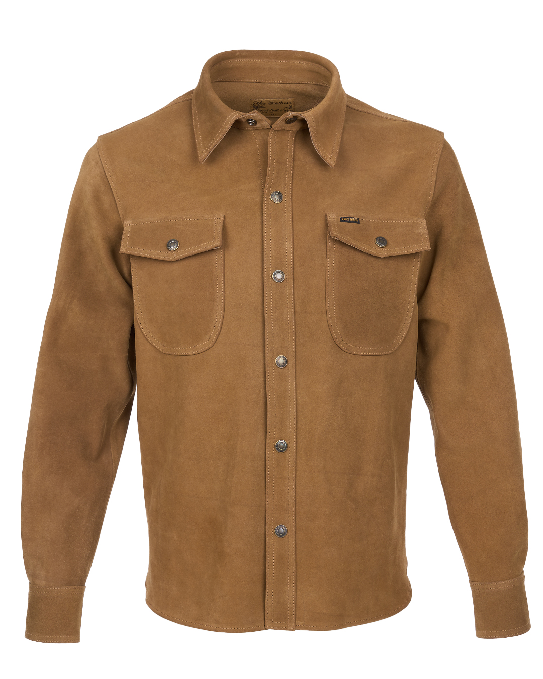 Pike Brothers 1943 CPO Shirt Mulholland Brown cuir - vue dos