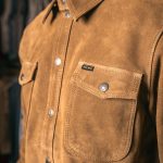 Pike Brothers 1943 CPO Shirt Mulholland Brown cuir - vue portee face