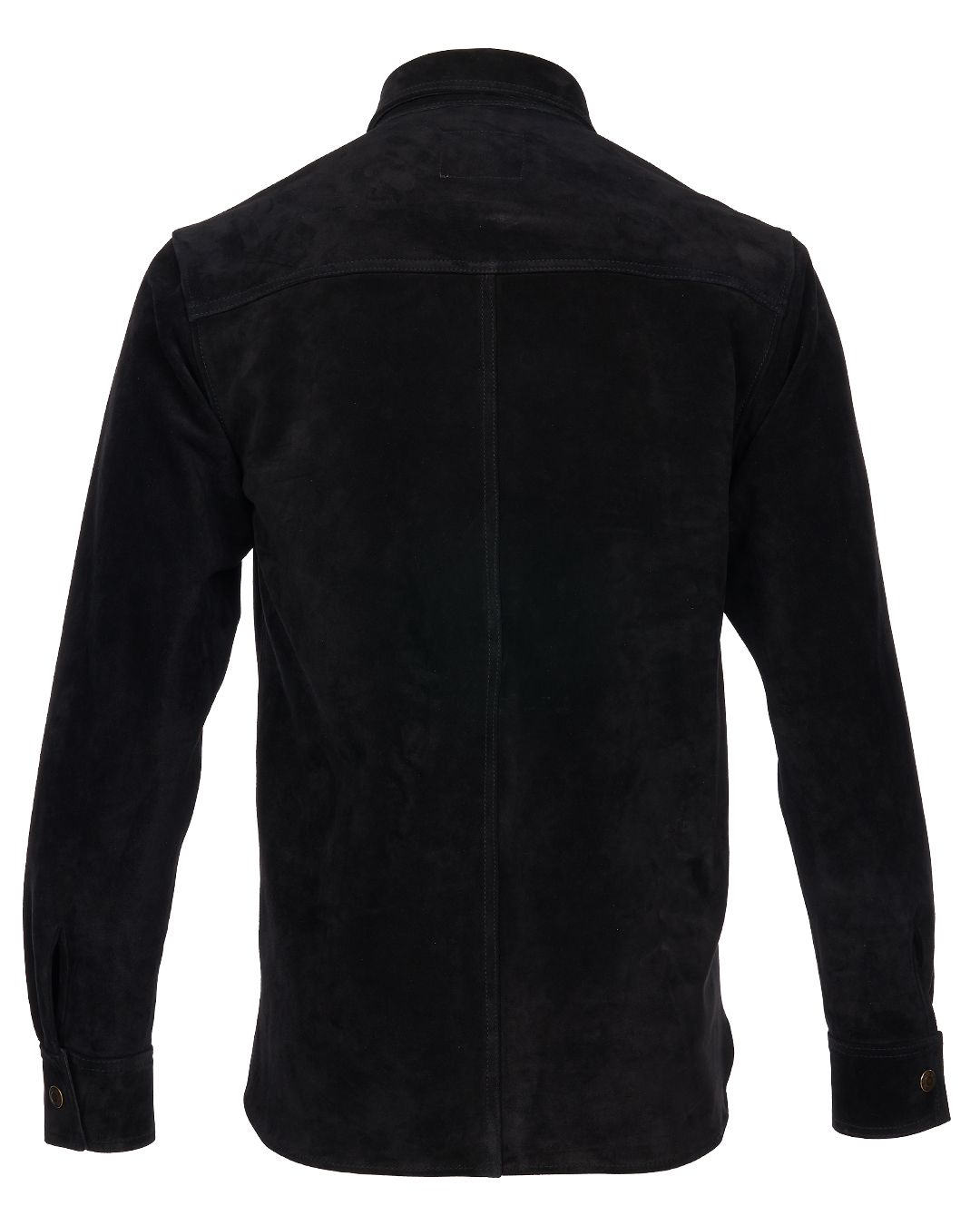 Pike Brothers 1943 CPO Shirt Mulholland Black cuir - vue detail poche
