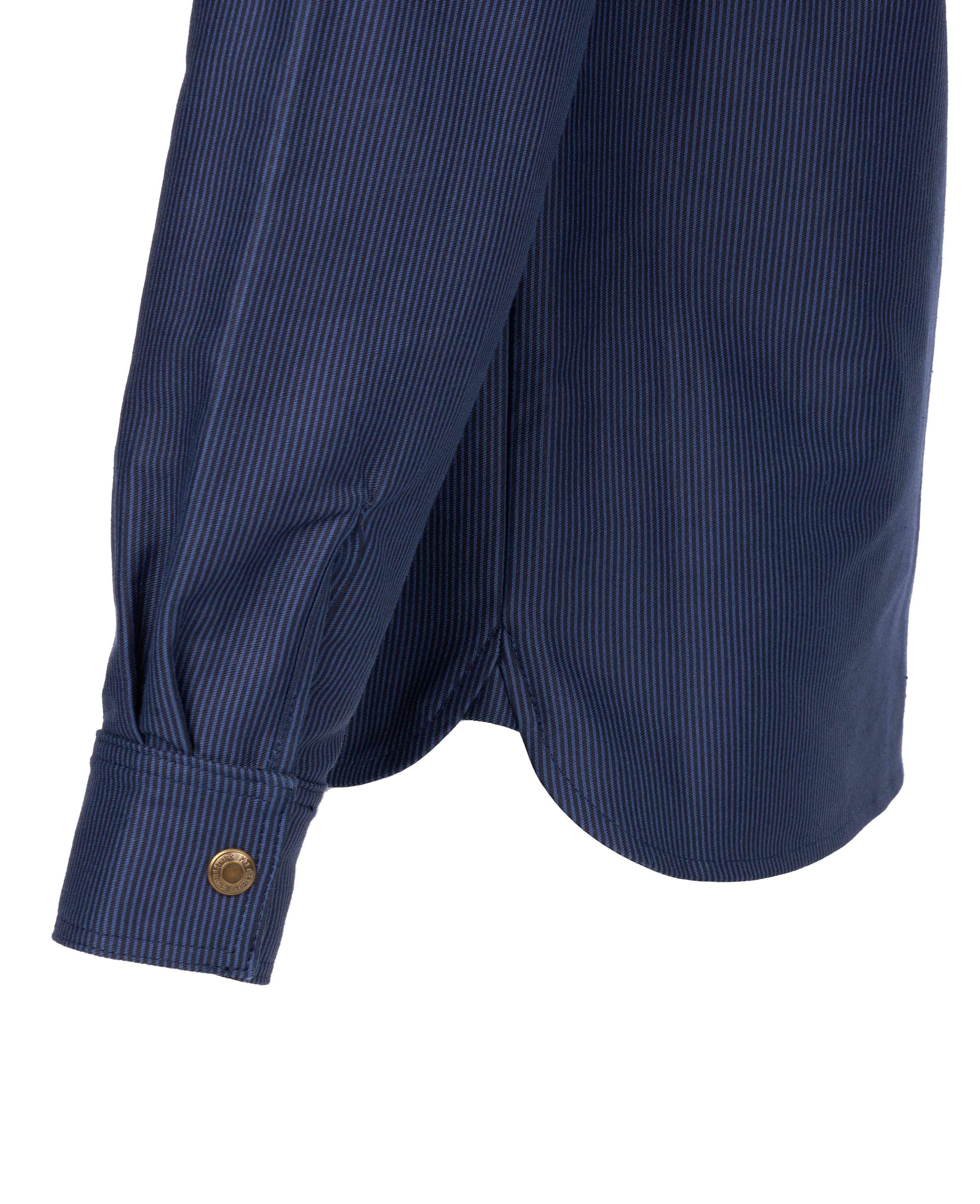 Pike Brothers 1943 CPO Shirt Hamburg Blue - vue detail tissu