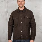 Pike Brothers 1943 CPO Shirt Moleskin Soil Brown - front view