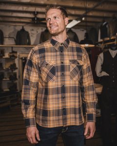 Pike Brothers 1943 CPO Shirt Shelton Yellow - vue face