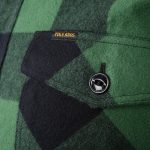 Pike Brothers 1943 CPO Shirt Buffalo Green Flannel - vue detail tissu
