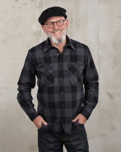 Pike Brothers 1943 CPO Shirt Buffalo Grey Flannel - vue face