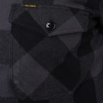 Pike Brothers 1943 CPO Shirt Buffalo Gray Flannel - fabric detail view