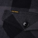 Pike Brothers 1943 CPO Shirt Buffalo Gray Flannel - pocket detail view