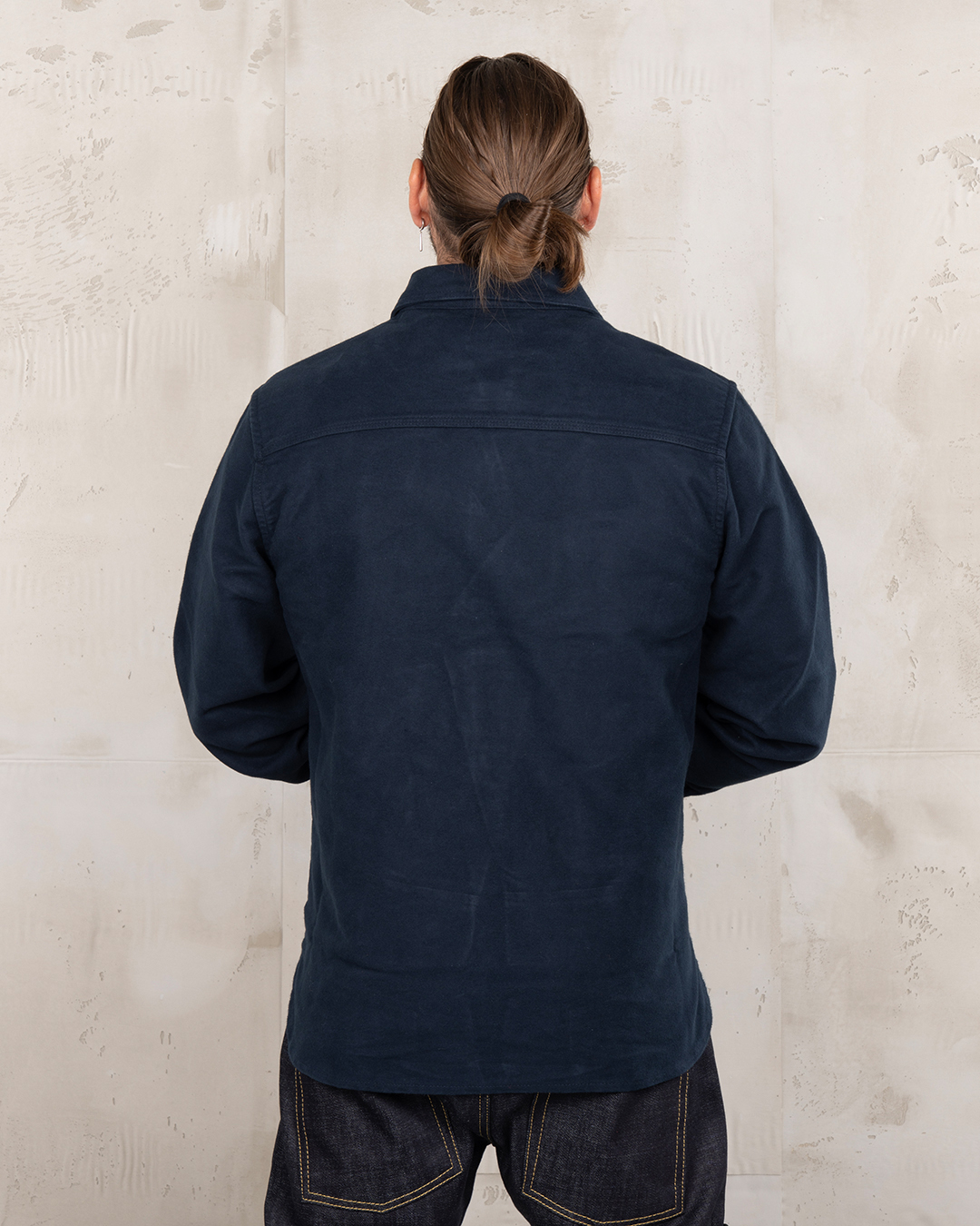 Pike Brothers 1943 CPO Shirt Moleskin Navy - vue dos