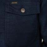 Camisa Pike Brothers 1943 CPO Moleskin Azul Marino - botones du00e9tail