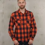 Pike Brothers 1943 CPO Shirt Buffalo Brick Flannel - front view