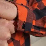 Pike Brothers 1943 CPO Shirt Buffalo Brick Flannel - detail view