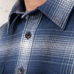 Pike Brothers 1937 Roamer Shirt Livingston Blue O&E - du00e9tail