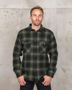 Pike Brothers 1943 CPO Shirt Logan Green - vue face