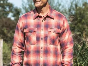 Pike Brothers 1943 CPO-shirt Tahoe Red O&E - vooraanzicht