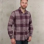 Pike Brothers 1937 Roamer Shirt Livingston Burgundy - front view