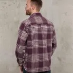 Pike Brothers 1937 Roamer Shirt Livingston Burgundy - back view