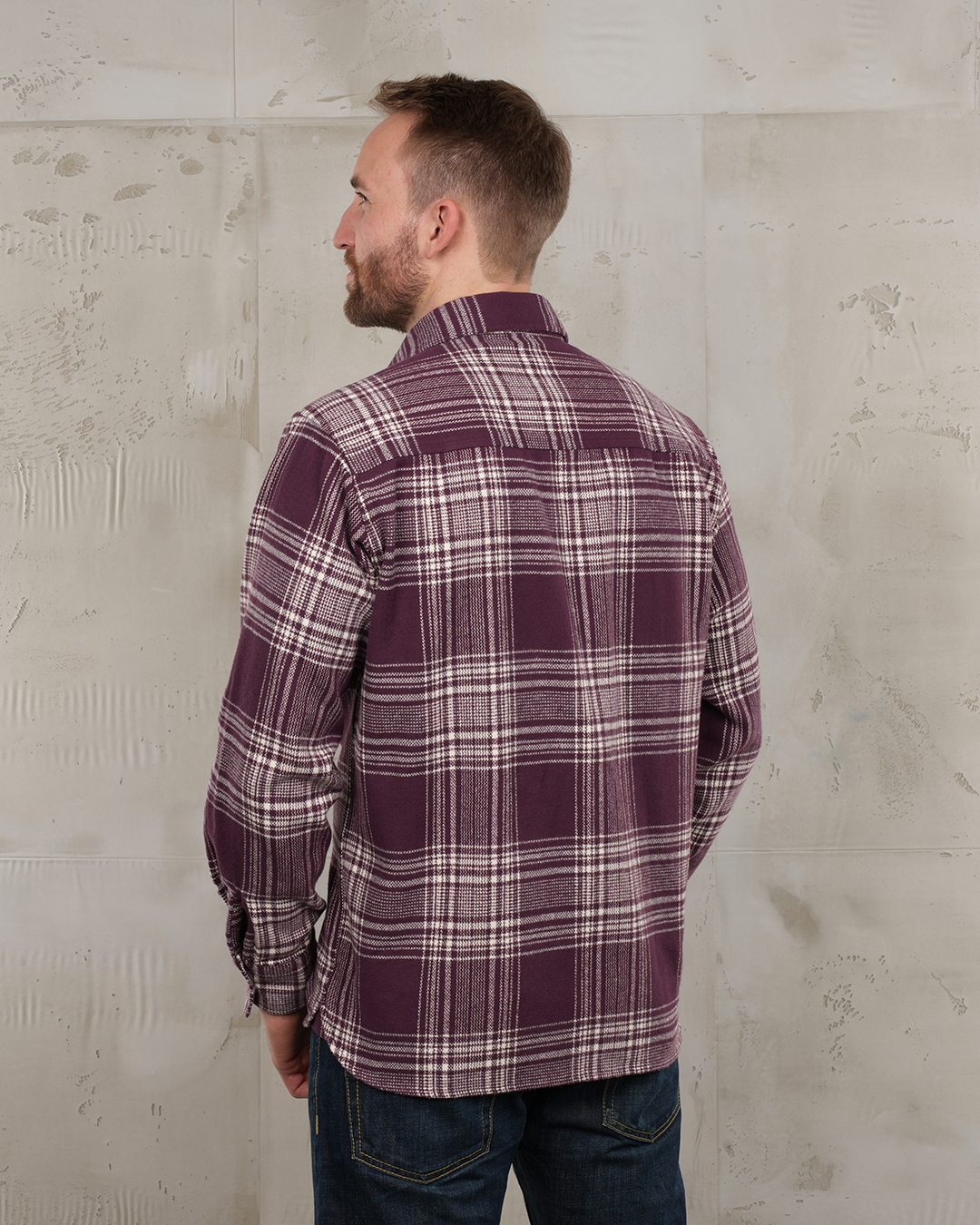 Pike Brothers 1937 Roamer Shirt Livingston Bordeaux - vue dos