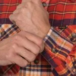 Pike Brothers 1943 CPO Shirt Barrow Red - collar detail view