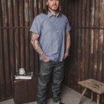 Pike Brothers 1937 Roamer Shirt Short Sleeve Blue Chambray - vue dos