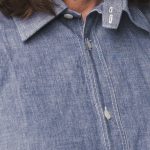 Pike Brothers 1937 Roamer Shirt Short Sleeve Blue Chambray - du00e9tail
