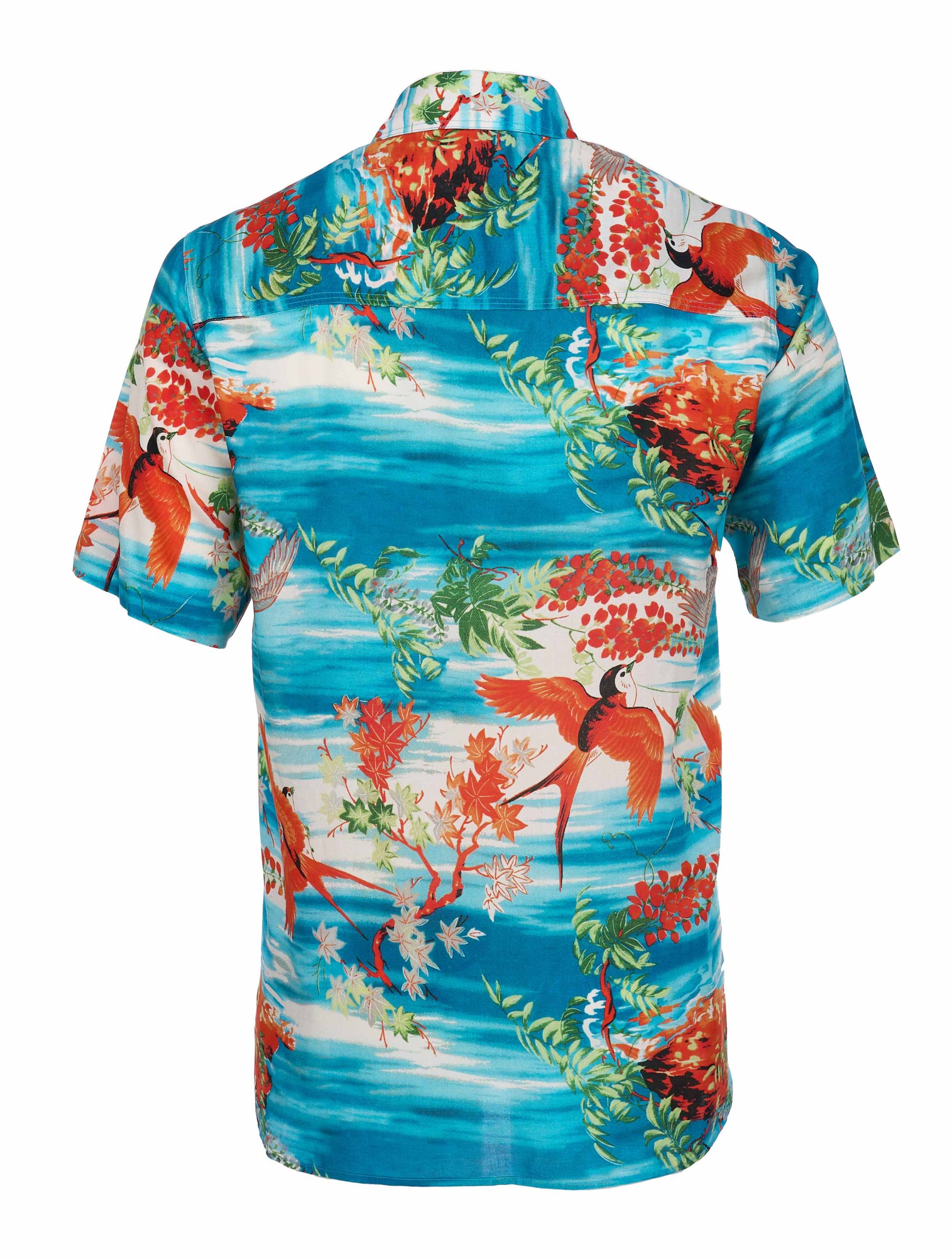 Pike Brothers 1937 Roamer Shirt Miyamato Blue manches courtes - vue dos