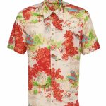 Camisa Roamer de Pike Brothers de 1937, color naranja Miyamoto, manga corta - vista frontal