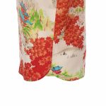 Camisa Pike Brothers 1937 Roamer, color naranja Miyamoto, manga corta, cuello de coco y detalle de botones.