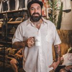 Pike Brothers Roamer Shirt SS Sportswear White - portu00e9e dos