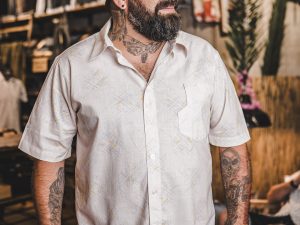 Pike Brothers Roamer Shirt SS Sportswear White - vue face