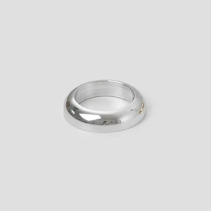 Anneau de Poignée Moto KustomTech Aluminium Poli — Guidon 25,4 mm