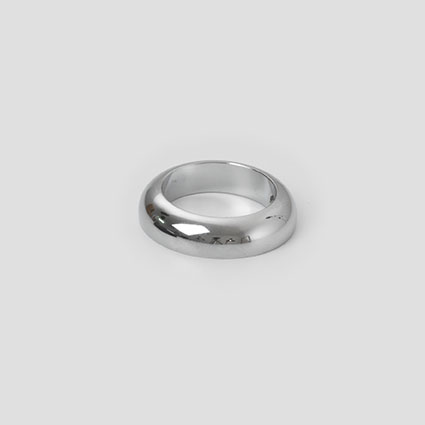 Anneau de Poignée Moto KustomTech Chromé — Guidon 25,4 mm