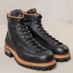 Bottes montagne 1946 Mountaineer Boots Black Pike Brothers cuir pleine fleur