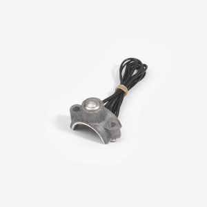 Briglia Kustomtech con microinterruttore, briglia Harley personalizzata con microinterruttore, manubrio in alluminio grezzo da 1 pollice, vista principale