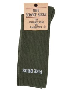 Chaussettes 1963 Service Socks Olive Pike Brothers