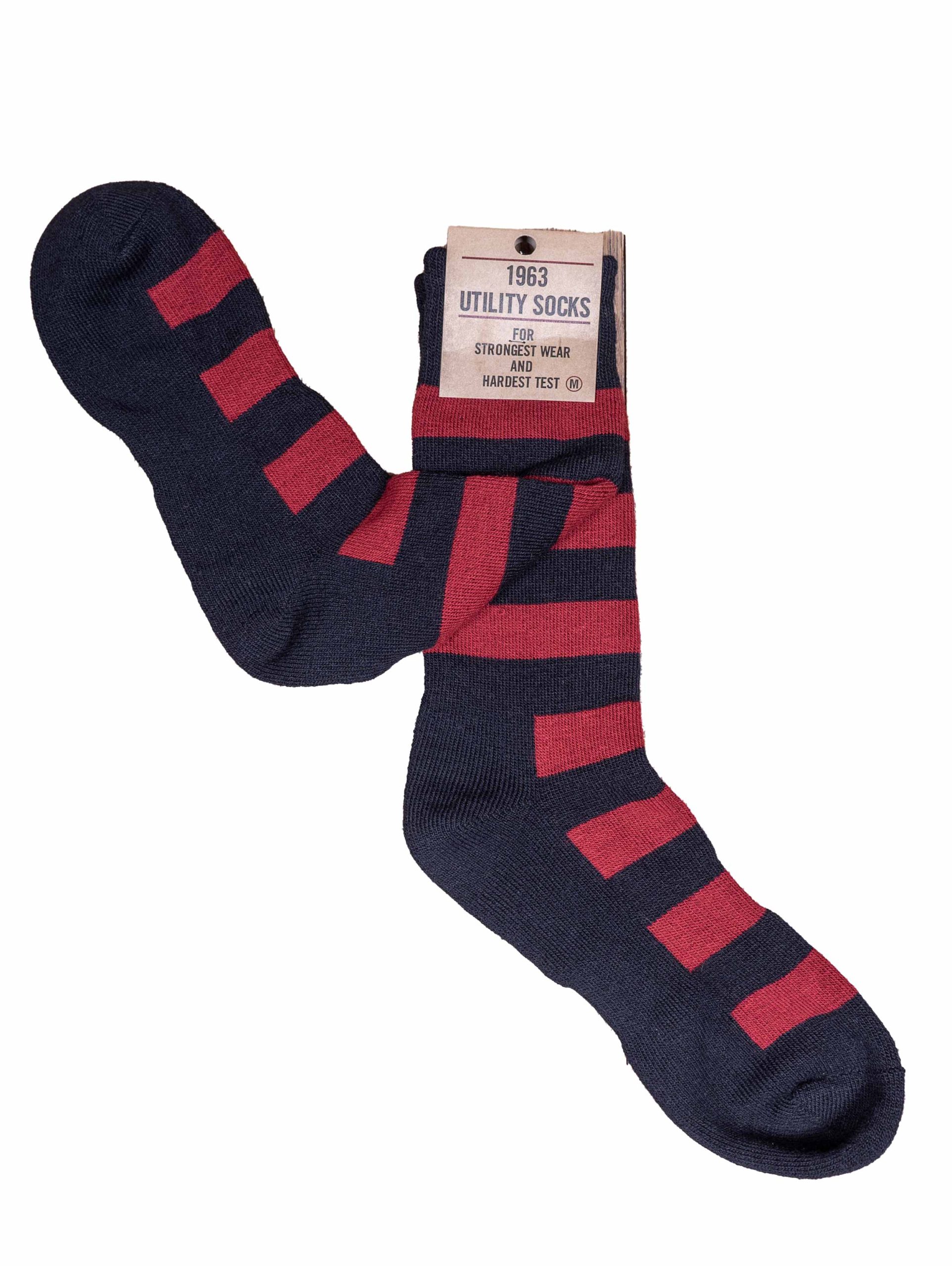 Chaussettes 1963 Utility Socks Walt Red Pike Brothers - detail