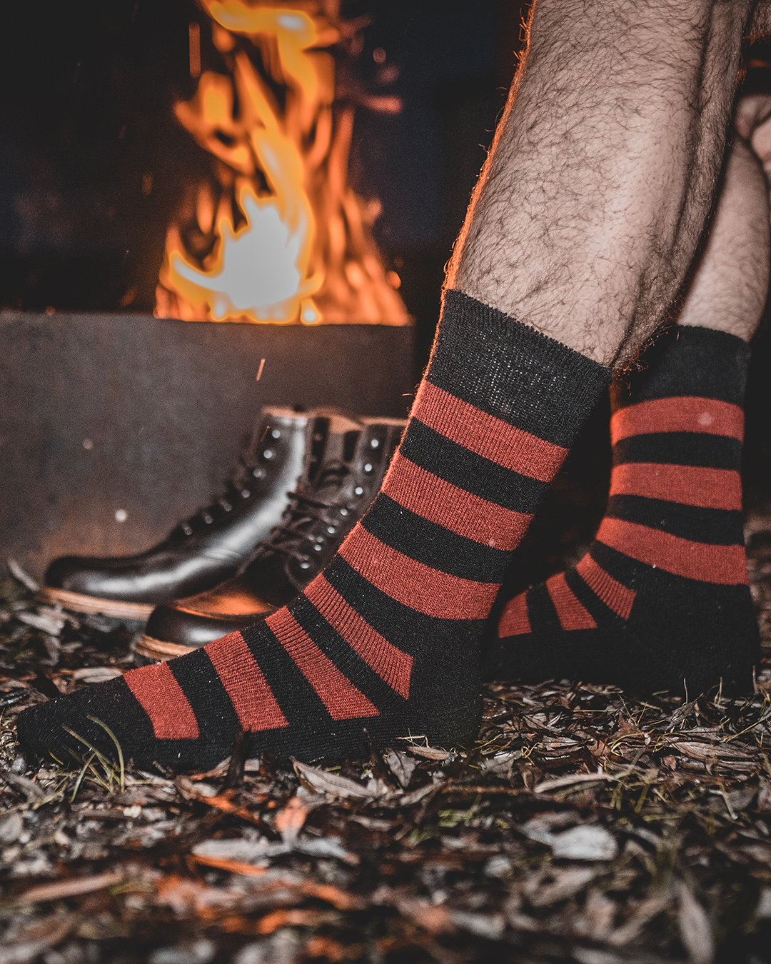 Chaussettes 1963 Utility Socks Walt Red Pike Brothers - taille M