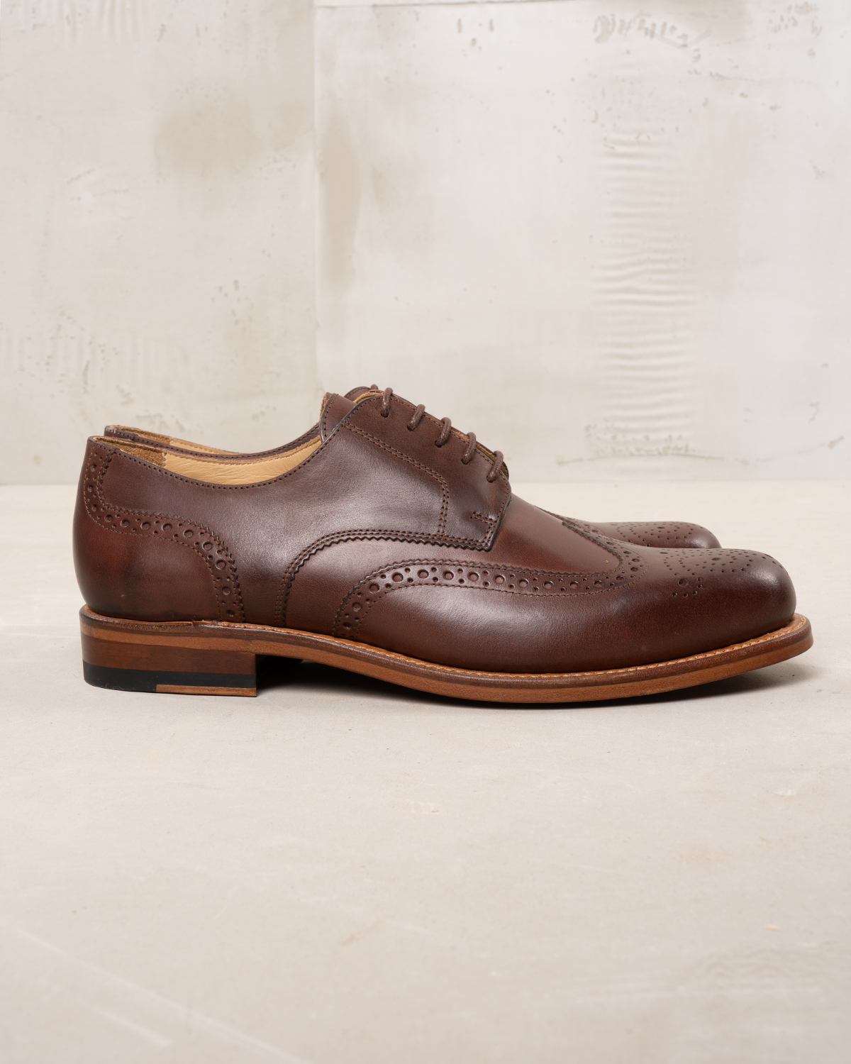 Chaussures 1938 Cricketeer Shoe Brown Pike Brothers - detail broguing