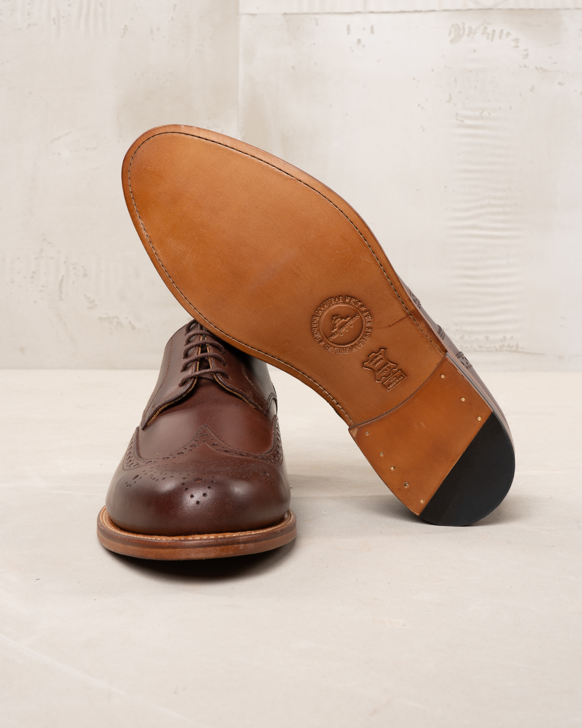 Chaussures 1938 Cricketeer Shoe Brown Pike Brothers - detail lacets