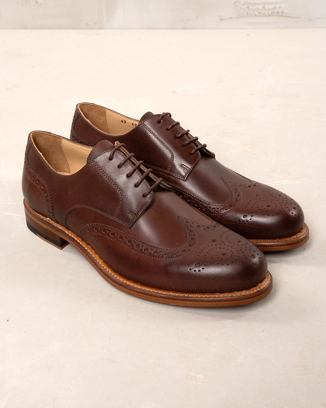 Chaussures 1938 Cricketeer Shoe Brown Pike Brothers - vue de profil