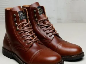 1966 Low Quarters Cognac Oiled Pike Brothers shoes - profile view
