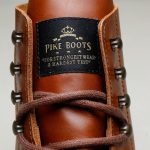 Chaussures 1966 Low Quarters Redwood Brown Pike Brothers - detail cuir