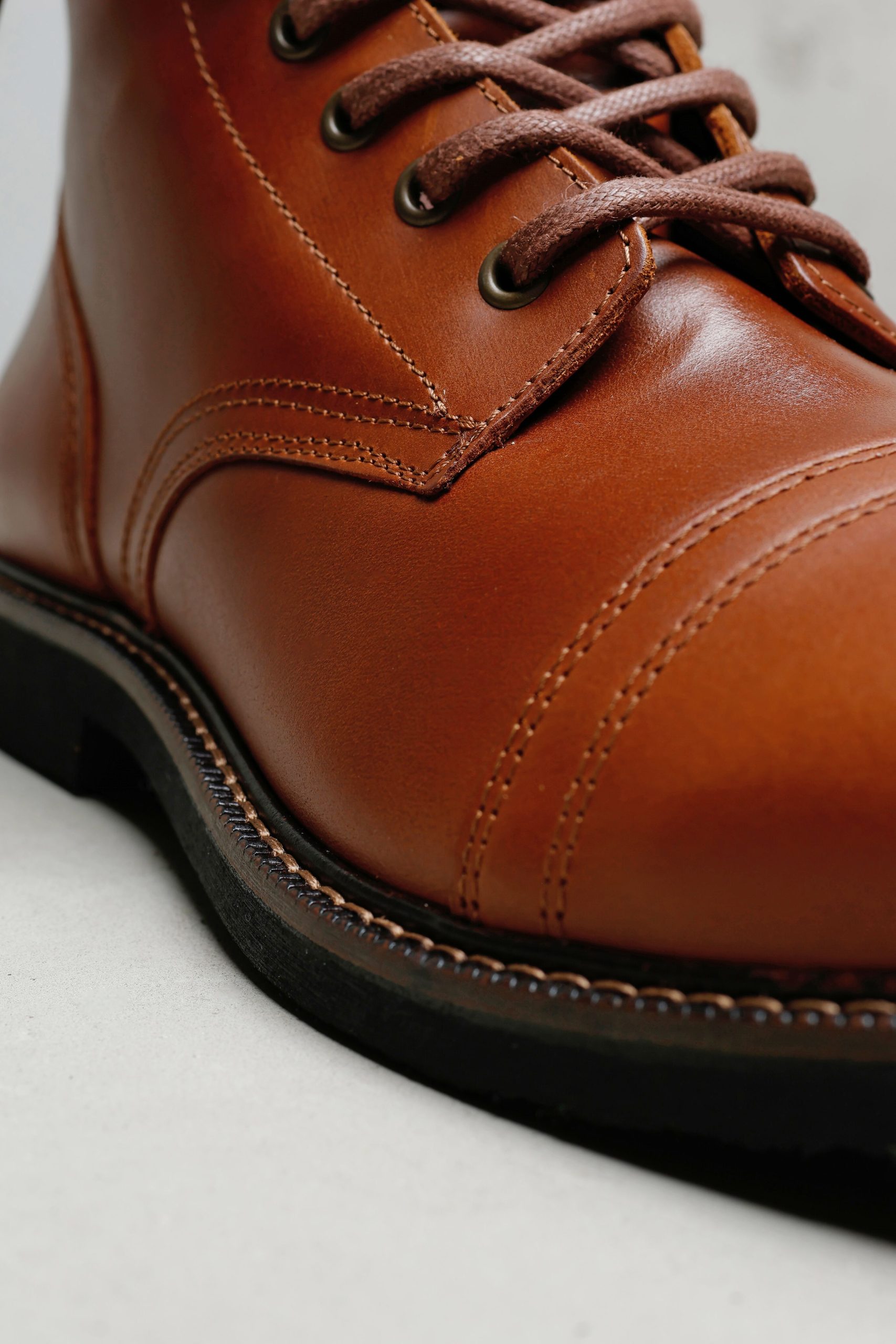 Chaussures 1966 Low Quarters Redwood Brown Pike Brothers - portees