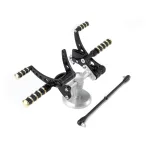 kustomtech-pedale-levier-moto-custom-harley-commandes-avancees-vintage-noires-aluminium-et-laiton-harley-2000-vue-2-marsei