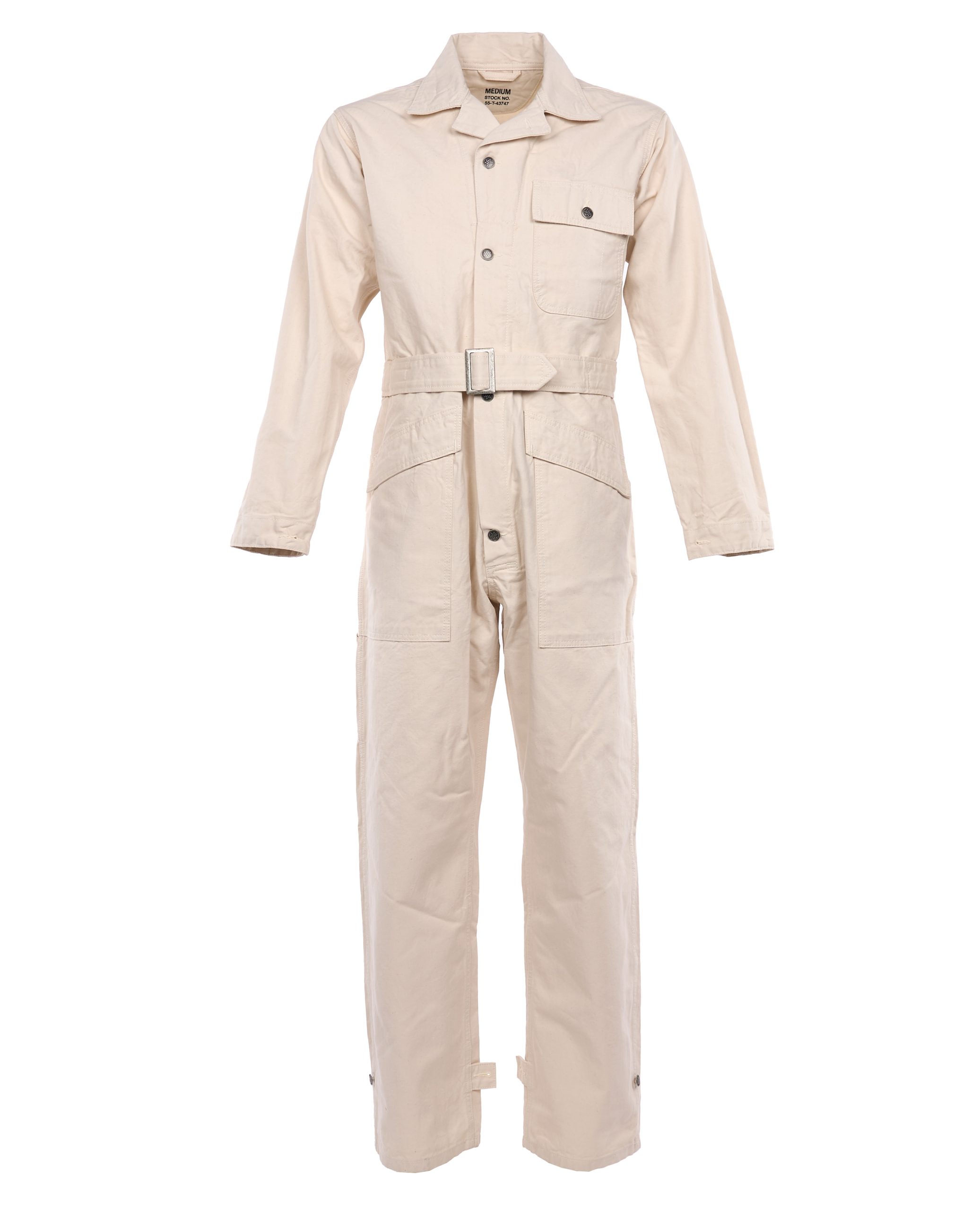Détail boutons combinaison Pike Brothers 1938 Coverall Off-White