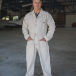 Combinaison Pike Brothers 1938 Mechanic Coverall blanc cassé vue de face