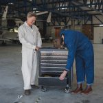 Combinaison Pike Brothers 1938 Mechanic Coverall blanc cassé vue profil